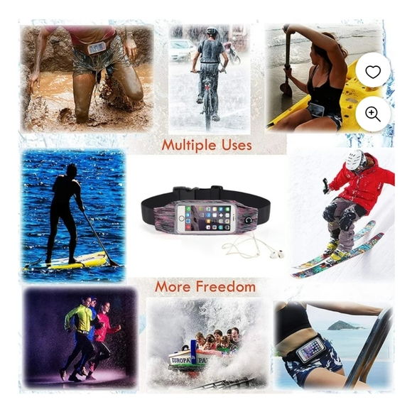 FANNY PACK Slim Running Belt for Phone, Anti-Theft, Zipper Pouch for Keys, Money - Picture 9 of 12